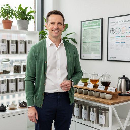 Kép egy csésze gőzölgő zöld teával, mellette friss citromszeletek és egy kanál méz.